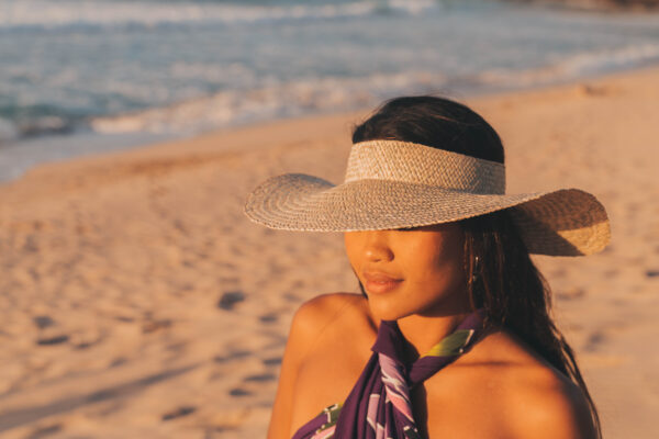 Crownless Straw Hat | Koko Val Hawaii