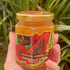 Papaya Hibiscus Fruit Spread - low in sugar - high in fruit!