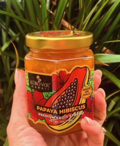 Papaya Hibiscus Fruit Spread - low in sugar - high in fruit!