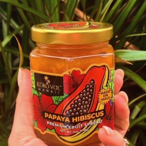 Papaya Hibiscus Fruit Spread - low in sugar - high in fruit!